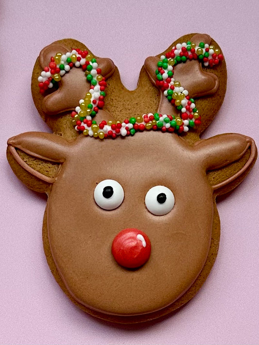 Individual Reindeer Head Cookies