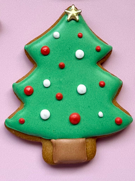 Individual Christmas Tree Cookies
