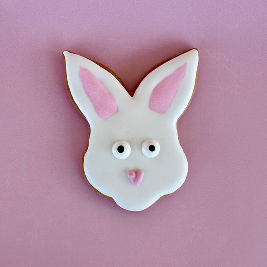 Decorated Bunny Face Cookie