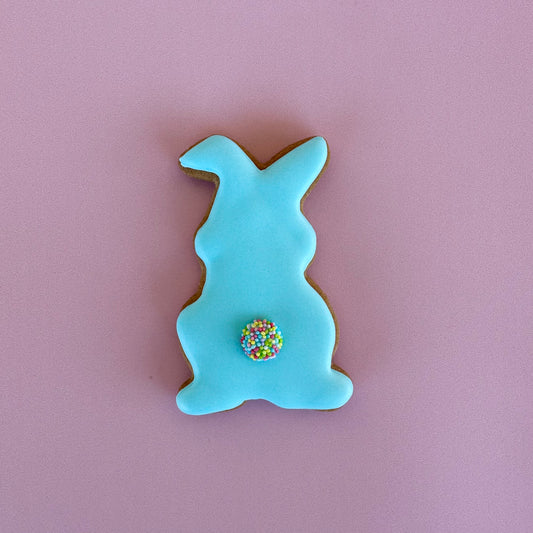 Decorated Bunny Cookie - Blue