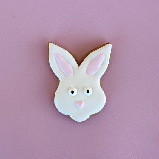 Decorated Bunny Face Cookie