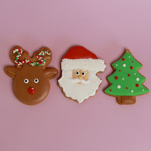 Dear Santa - 3 Pack Decorated Cookies